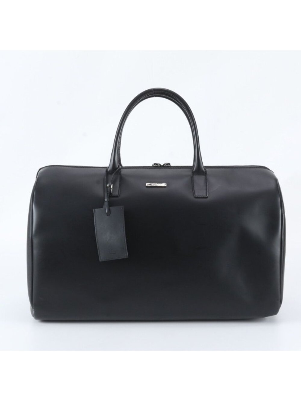Gucci Leather Boston Bag Tote Carry Black